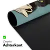 Kat - Zwart - Koffie - Minimalistisch Muismat XXL klein -sfeer2