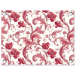 Barok - Patroon - Rood tuinposter los doek klein 239 -3d