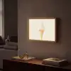 Softijs - Hoorntje - Wit Light Box met batterij (Wandlamp) middel -sfeer1