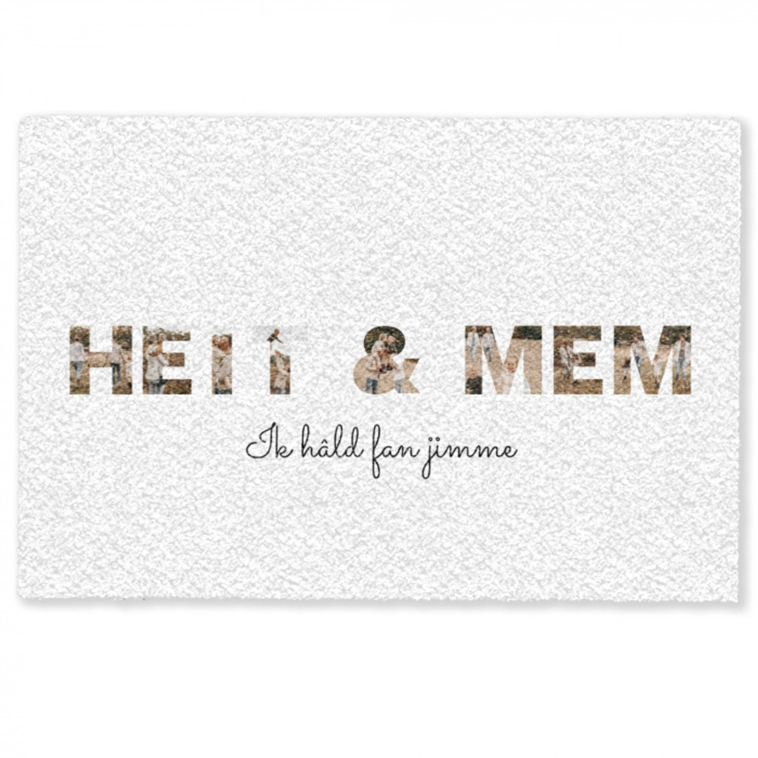 Heit & Mem - Lettercollage Deurmat klein -zkaufland3d