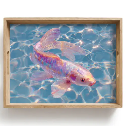 Vis - Water - Blauw - Licht Dienblad Rechthoek middel -z3d_shopping