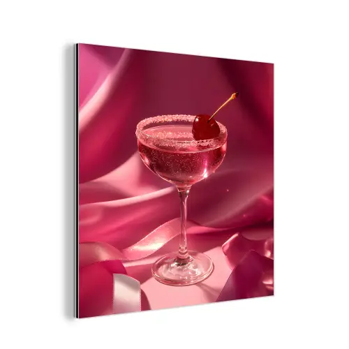 Cocktail - Pink - Luxe aluminium wit klein -3d