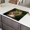 Doorkijk - Tropisch - Bloemen - Natuur Inductie beschermer vinyl 3mm middel -sfeer8