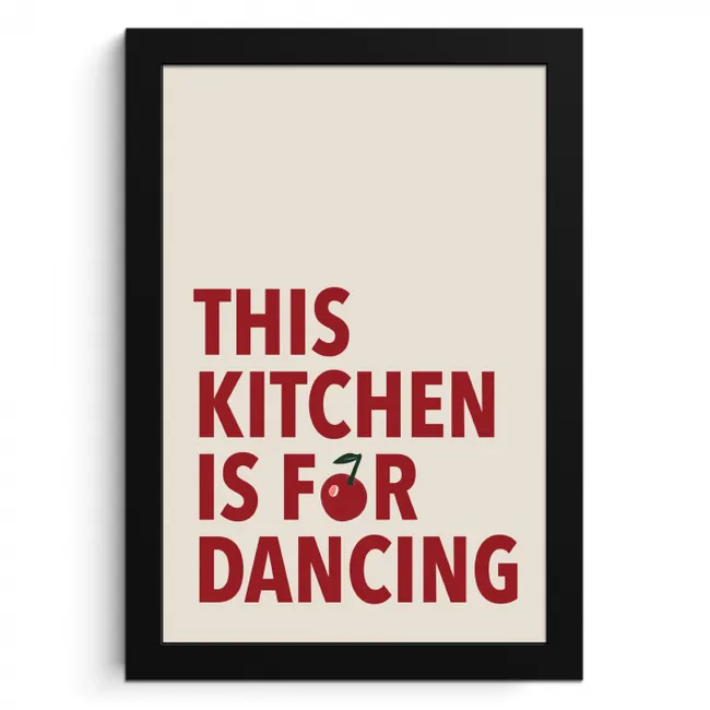 Rood - Quote - Kersen KitchenYeah - Keuken - Fotolijst klein -3d