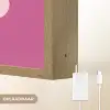 Girl power - Wolk - Roze Light Box met batterij (Wandlamp) middel -USP_websiteoplaadbaarNL