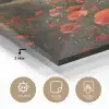 Klaprozen - Rood - Heuvels - Landschap plexiglas 5mm klein -sfeer2