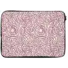 Kronkelende lijn - Magenta - Crème laptophoes neopreen klein 279 -zkaufland3dotto