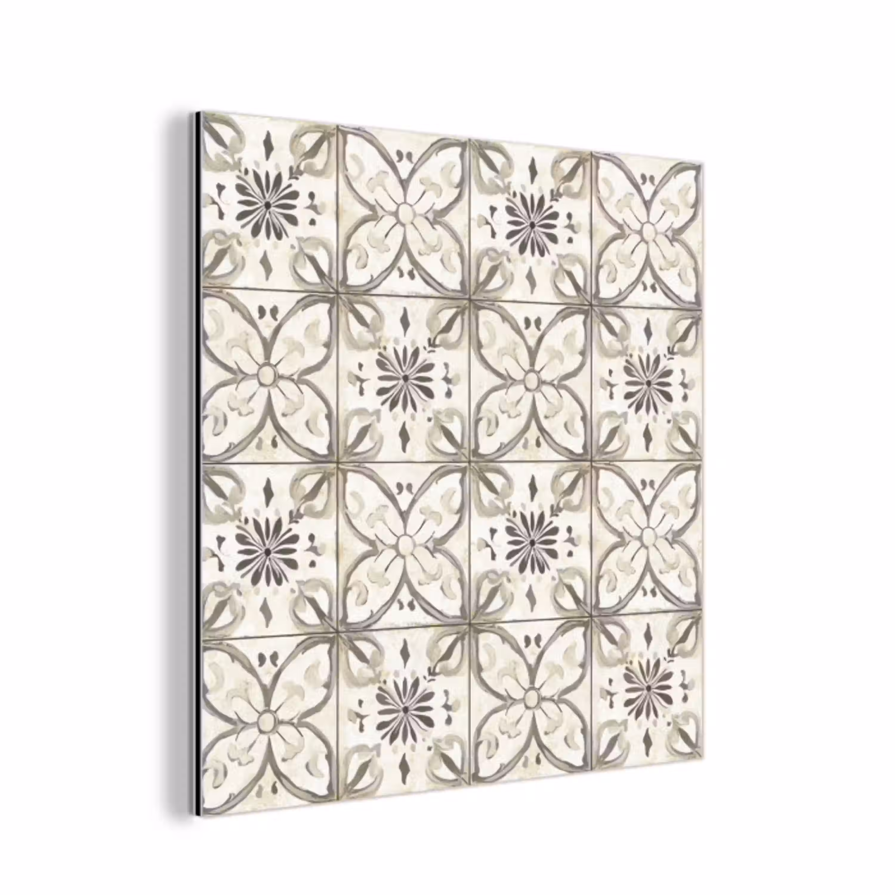 Antiek - Tegel - Beige aluminium wit klein 46 -3d