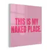 Tekst - Modern - Roze plexiglas 5mm klein -z3d