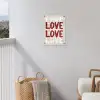 Love - Rood - Tekst tuinposter los doek klein -sfeer8
