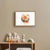 Voetbal - Abstract - Oranje - Verfspatten Light Box met batterij (Wandlamp kind) middel -sfeer2_kind