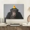 Chimpansee - Badeend - Grijs PET vilt klein -sfeer1
