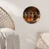 Potjes - Kruiden - Specerijen - Korrels Wandcirkel kunststof plaat 5mm dik klein -sfeer5