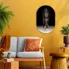 Paard - Modern - Portret Wandcirkel Ovaal Forex klein -sfeer4