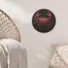 Krab - Rood - Vissen - Schaaldieren Akoestische PET Vilt - Rond klein -sfeer4