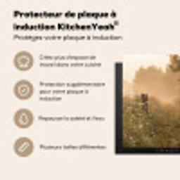 Hek - Natuur - Mist - Veld Inductie beschermer vinyl 3mm middel -usfeer2_FR