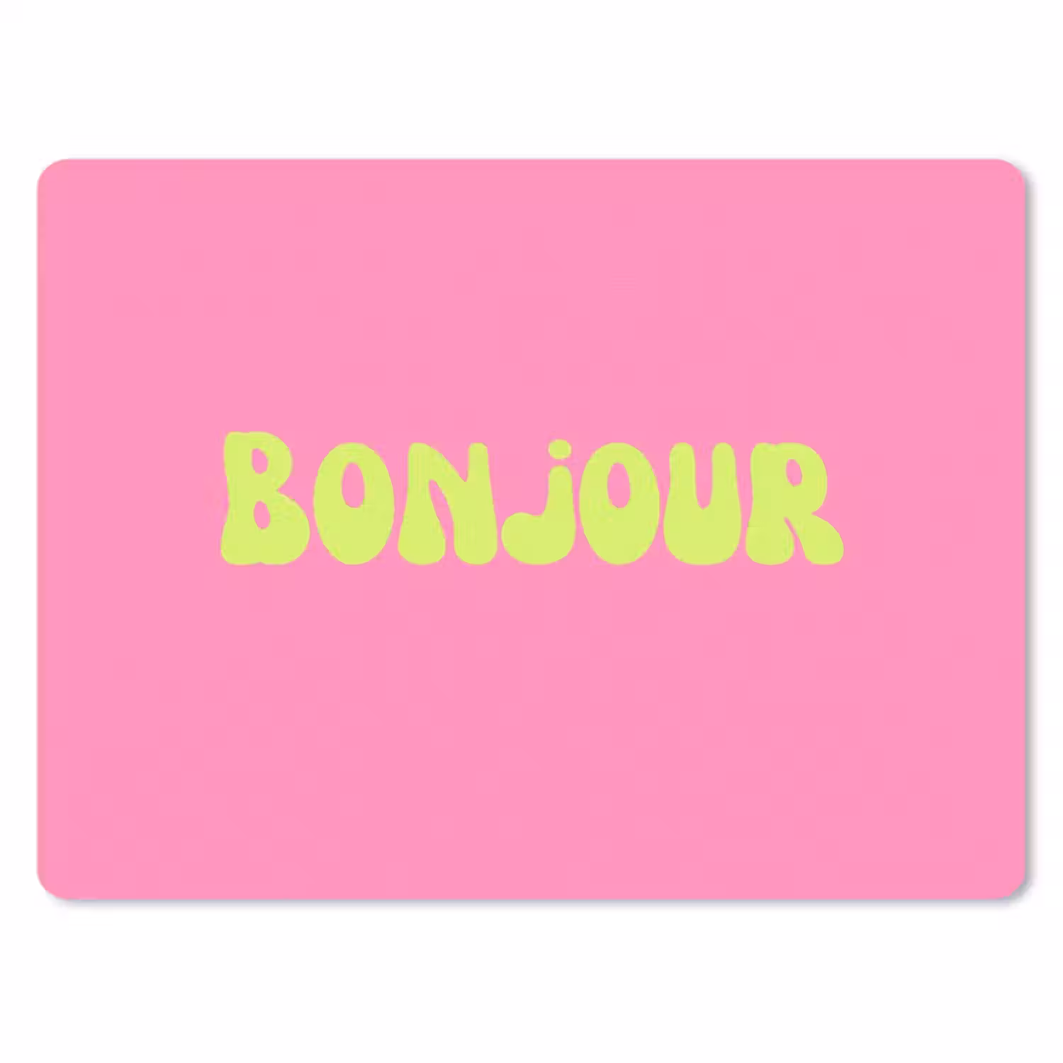 Muismat - Roze - Groene bonjour - Organisch