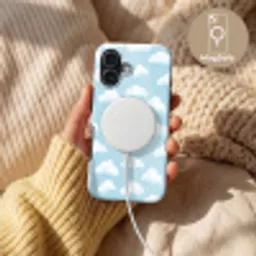 Wolken - Illustratie - Blauw Toughcase MagSafe Apple iPhone 17 klein 1017 -USP_MagsafeV