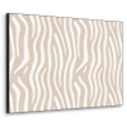 Abstract - Zebra - Beige Textielframe zwart klein 947 -3d