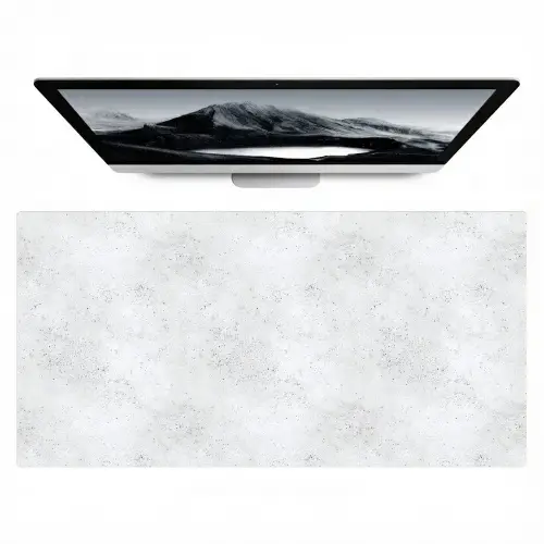 Lichtgrijs - Betonstructuur - Subtiel Muismat XXL klein 681 -zzz3d