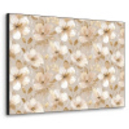 Bloemen - artistiek - Goud Textielframe zwart klein 947 -3d