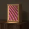 Lijnen - Rood - Beweging Light Box met kabel (Tafellamp) klein -z3d_website