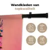 Kleurrijk - Bloemen - Vrouw - Zon Wandkleed katoen klein -sfeer2