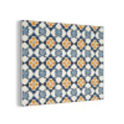 Klassiek - Geometrisch - Blauw PET vilt klein 837 -3d