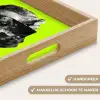 Vrouw - Sterrenhemel - Groen Dienblad Rechthoek middel -USP_HandgreepNL