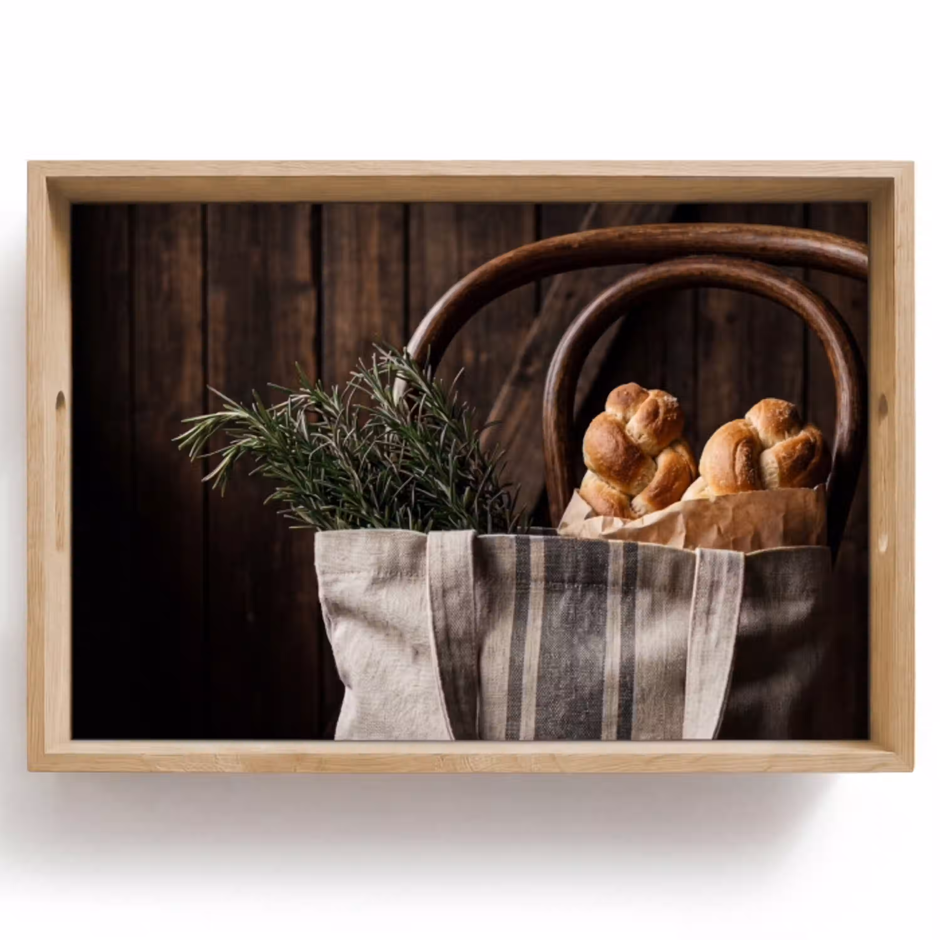 Brood - Kruiden - Eten Dienblad Rechthoek middel -z3d_shopping