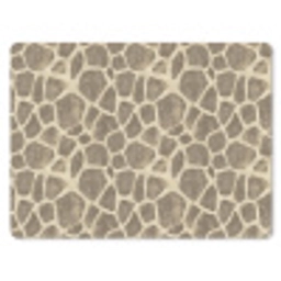 Giraf - Patroon - Beige - Bruin muismat rubber klein 262 -3d