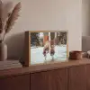 Schaatsen - IJs - Winter - Sneeuw Light Box met batterij (Wandlamp) middel -sfeer2