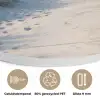 Duin - Meeuw - Strand - Zee - Zon Akoestische PET Vilt - Rond klein -closeup_NL