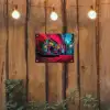 Boombox - Rood - Graffiti - Neon tuinposter los doek klein -sfeer1