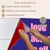 Tekst - Valentijn - Love - Blauw keuken achterwand spatscherm klein -spatscherm_NL