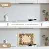 Hulstrand - Bessen - Beige keuken achterwand spatscherm klein -voor_na_NL