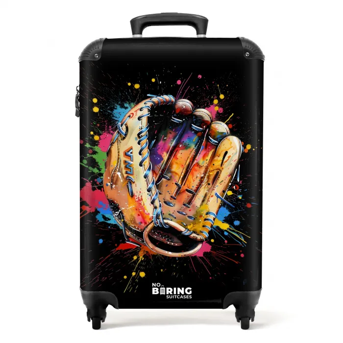 Honkbalhandschoen met graffiti NBS - Handbagage koffer - Unisex middel -productfoto_recht