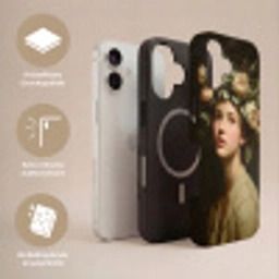Bloemenstilte - Vrouw - Portret Toughcase MagSafe Apple iPhone 17 klein -USP_Lagen_DE