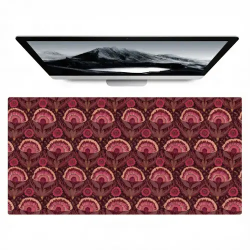 Antiek - Bloemen - Kleurrijk Muismat XXL klein 681 -zzz3d