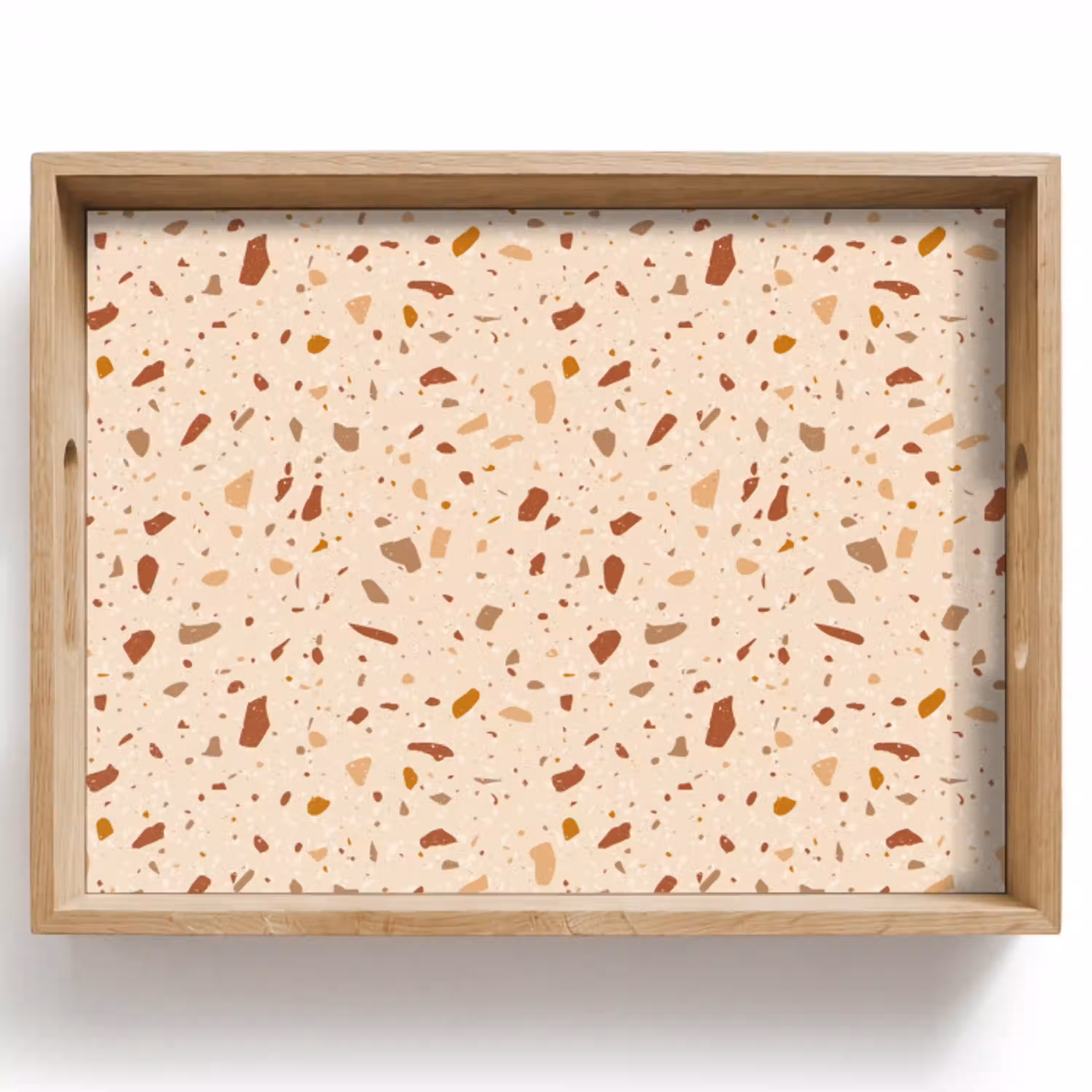 Terrazzo -  Patroon - Kleurrijk - Steen Dienblad Rechthoek middel 911 -z3d_shopping