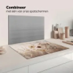 Wilde bloemen - Botanisch - Vintage - Natuur - Rustiek Inductie beschermer vinyl 3mm klein -wsfeer7_website