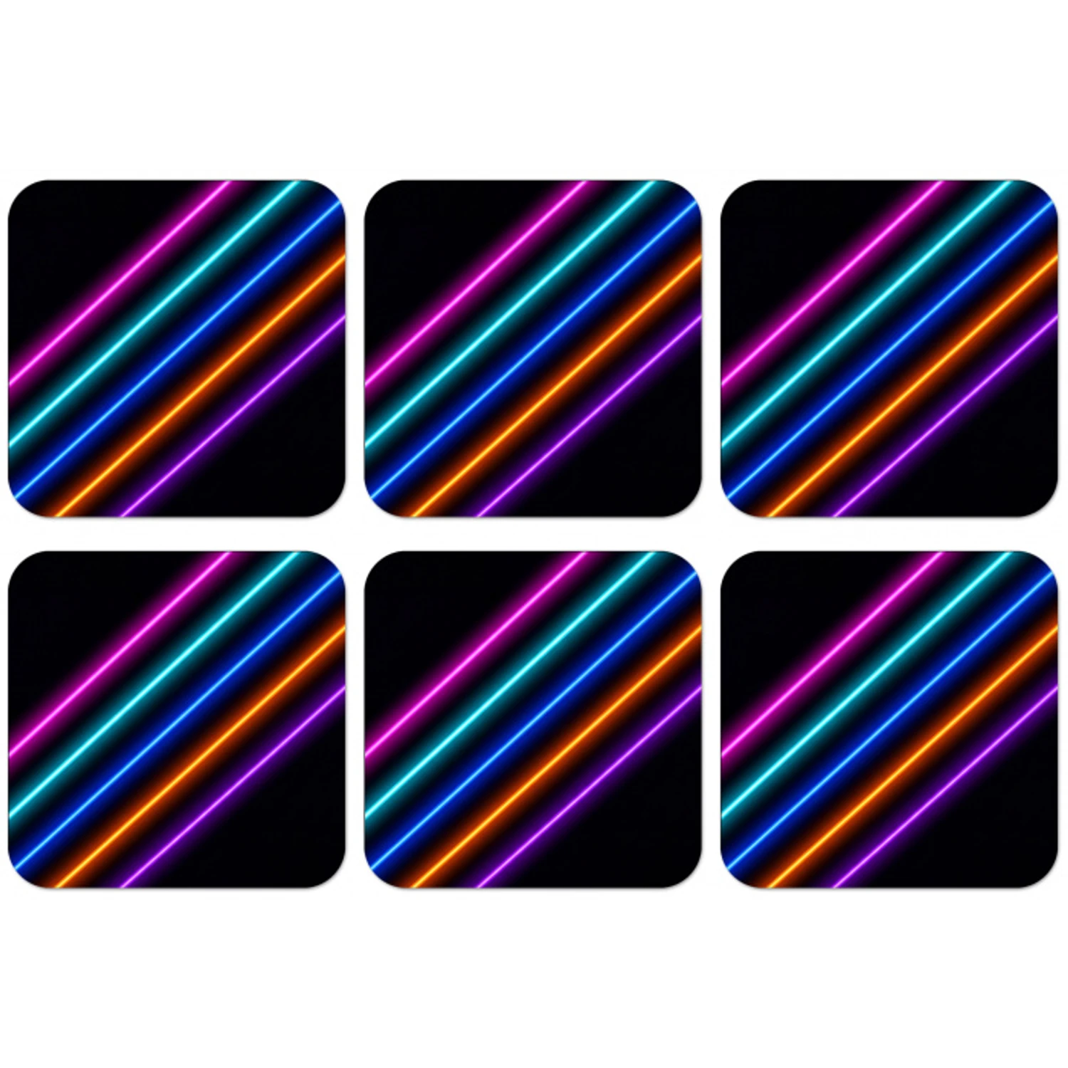 Esthetiek - Retro - Neon onderzetter kurk middel -zkaufland3dotto