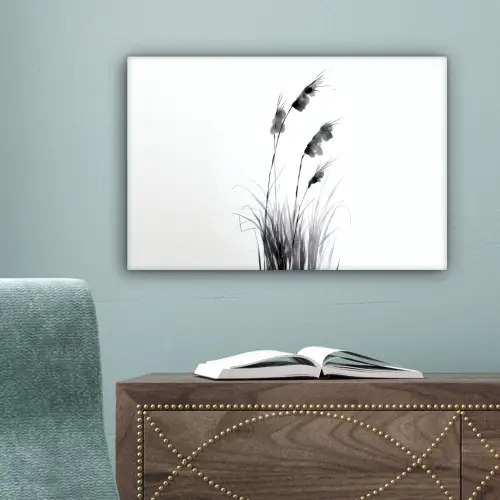 Minimalistisch - Stelen - Wit canvas 2cm klein -sfeer4