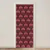 Bloemen - Waaier - Paars deurposter klein 289 -3d_beige