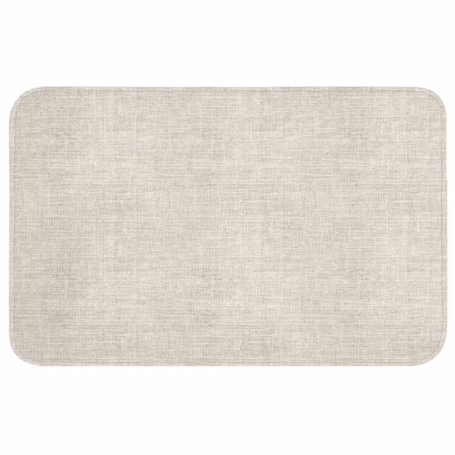 Wc Mat - Linnen - Textuur - Beige