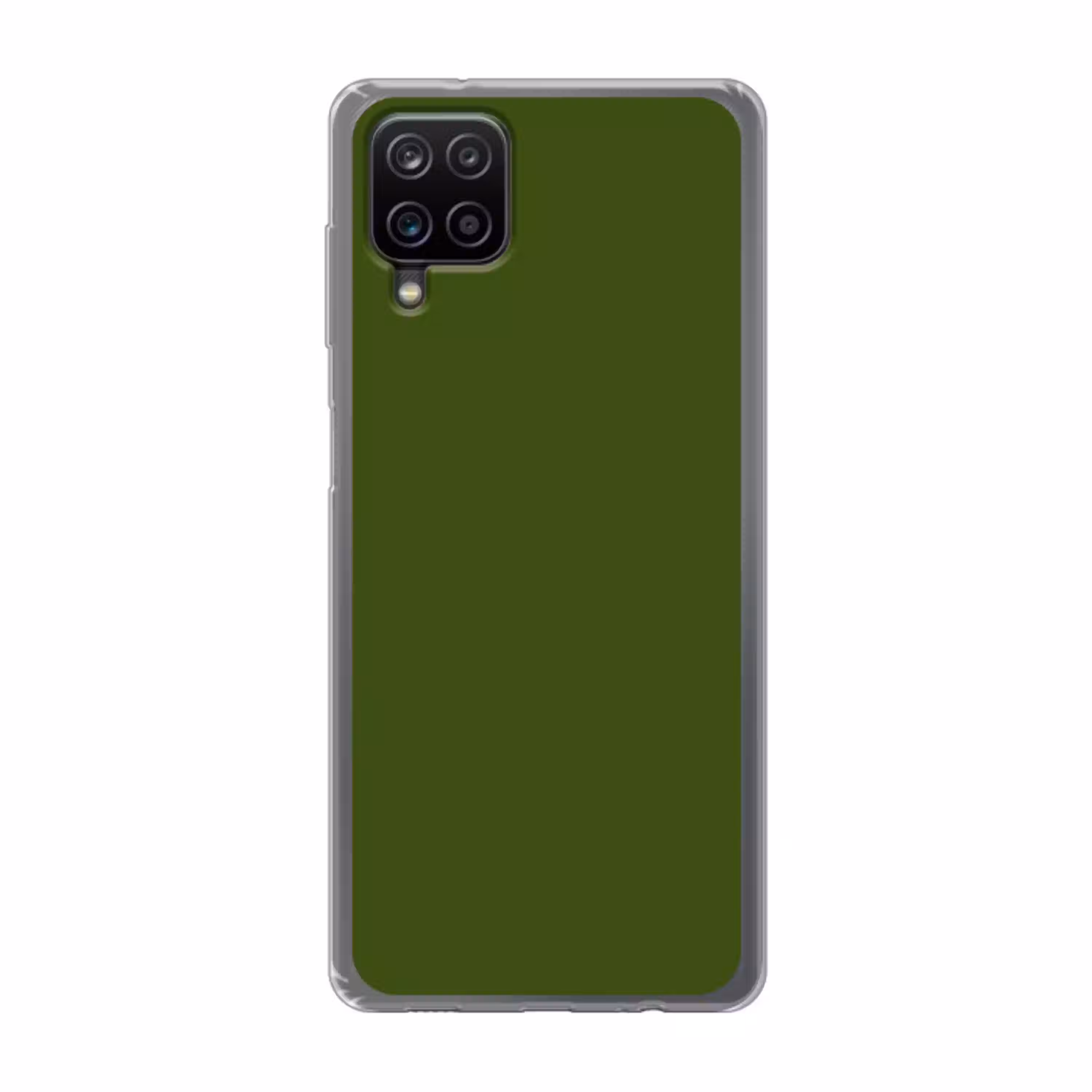 Olive - Drab - Groen Telefoonhoesje Samsung Galaxy A12 klein 372 -3d