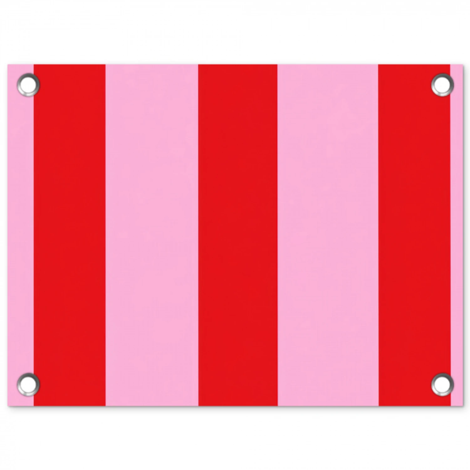 Strepen - Klassiek - Roze tuinposter los doek klein 239 -3d