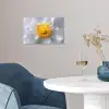 Wit - Bloem - Elegant poster papier klein -sfeer3