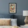 Ernst Haeckel - Anemoon - Retro - Natuur - Planten - Zee fotolijst zwart zonder passe partout klein -sfeer3