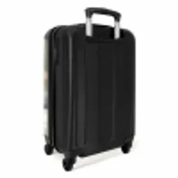 Penseelstreken - Abstract - Aardetinten NBS - Handbagage koffer - Volwassenen Unisex middel -achterkant
